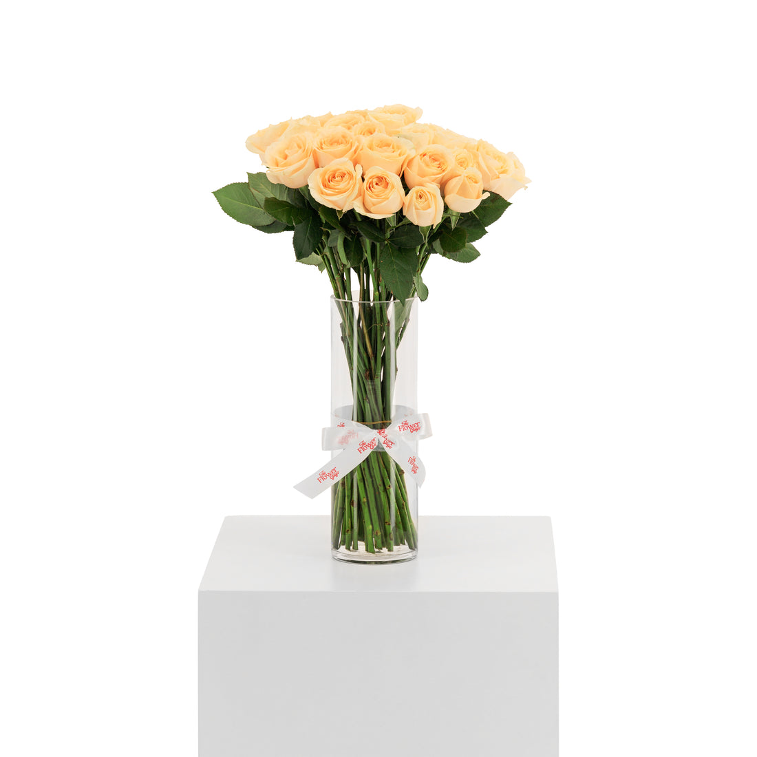 Peach Roses Vase